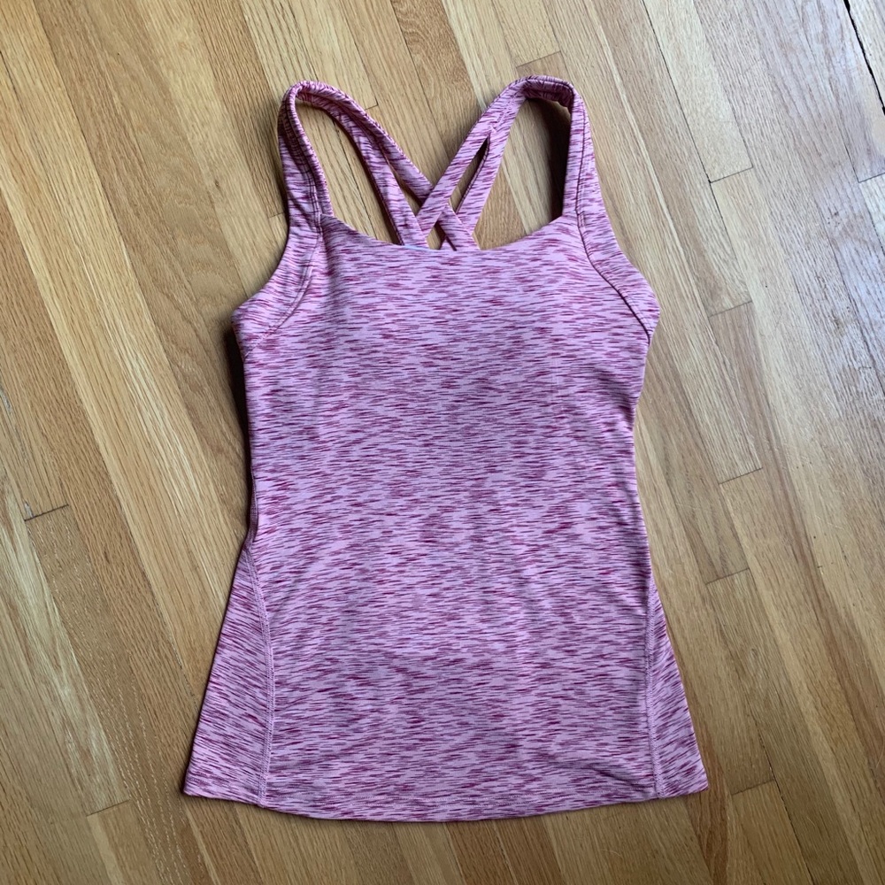 Lucy Fitness Fix Athletic Tank Heather Pink XS